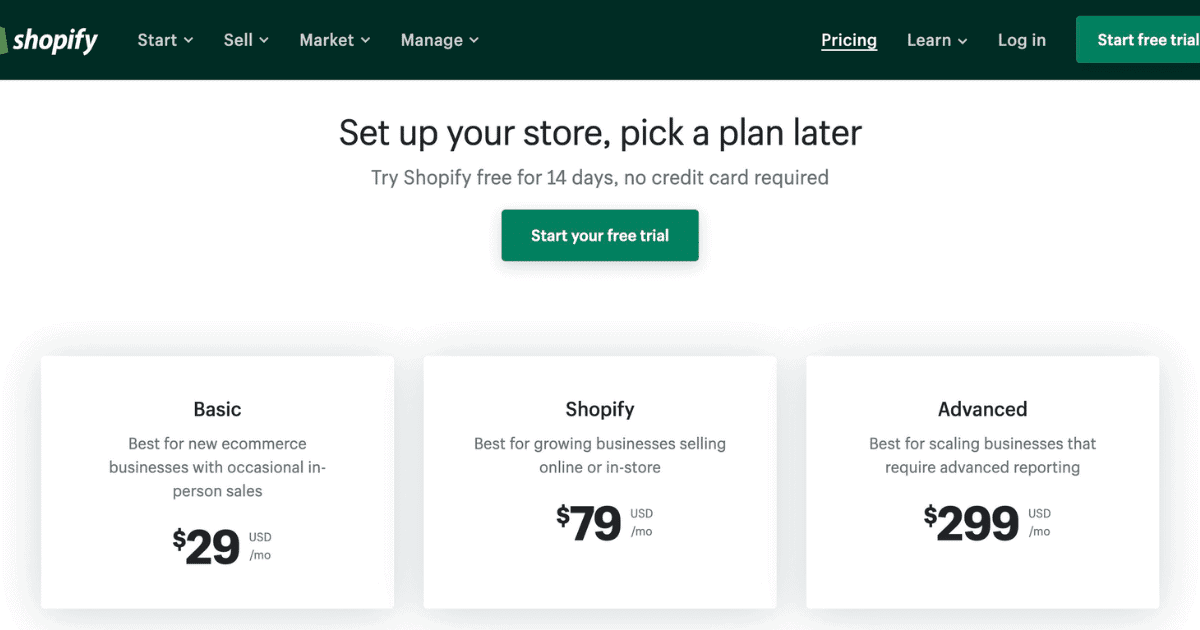 BigCommerce vs Shopify: Pricing comparison