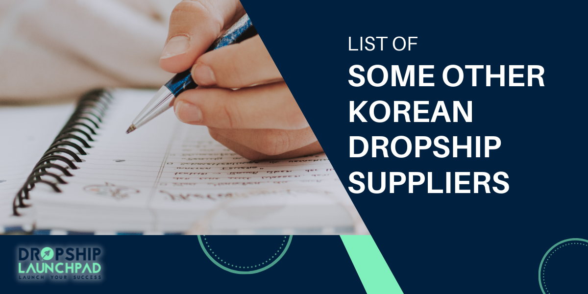 List of some other Korean dropship suppliers