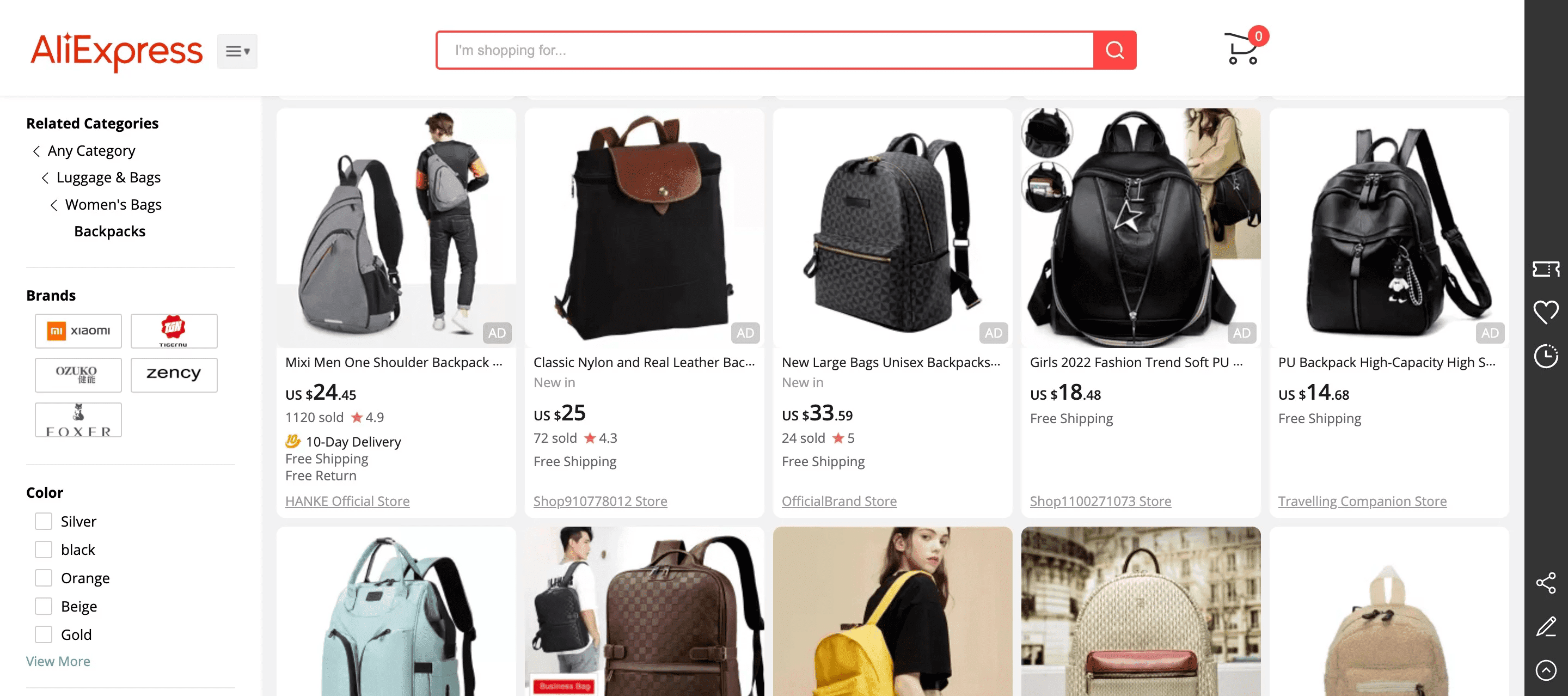 Aliexpress trending products for dropshipping: Bags & Shoes