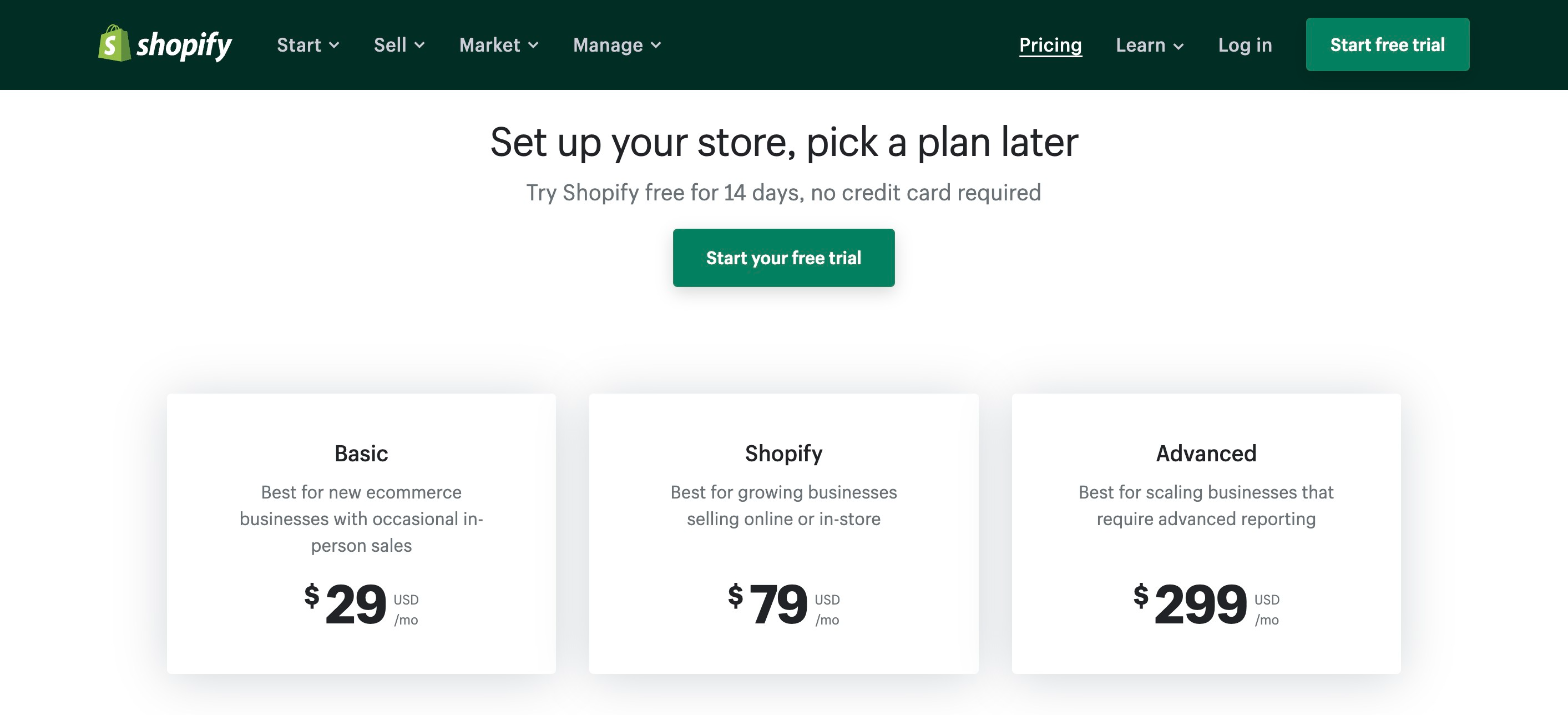 Shopify Vs Godaddy: Pricing
