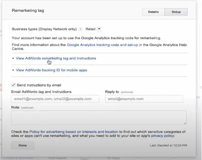 set up dynamic remarketing in Shopify